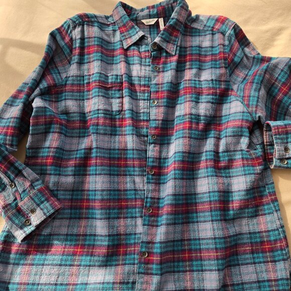 Woolrich Flannel XXL Grey, Blue, & Red - Picture 4 of 6